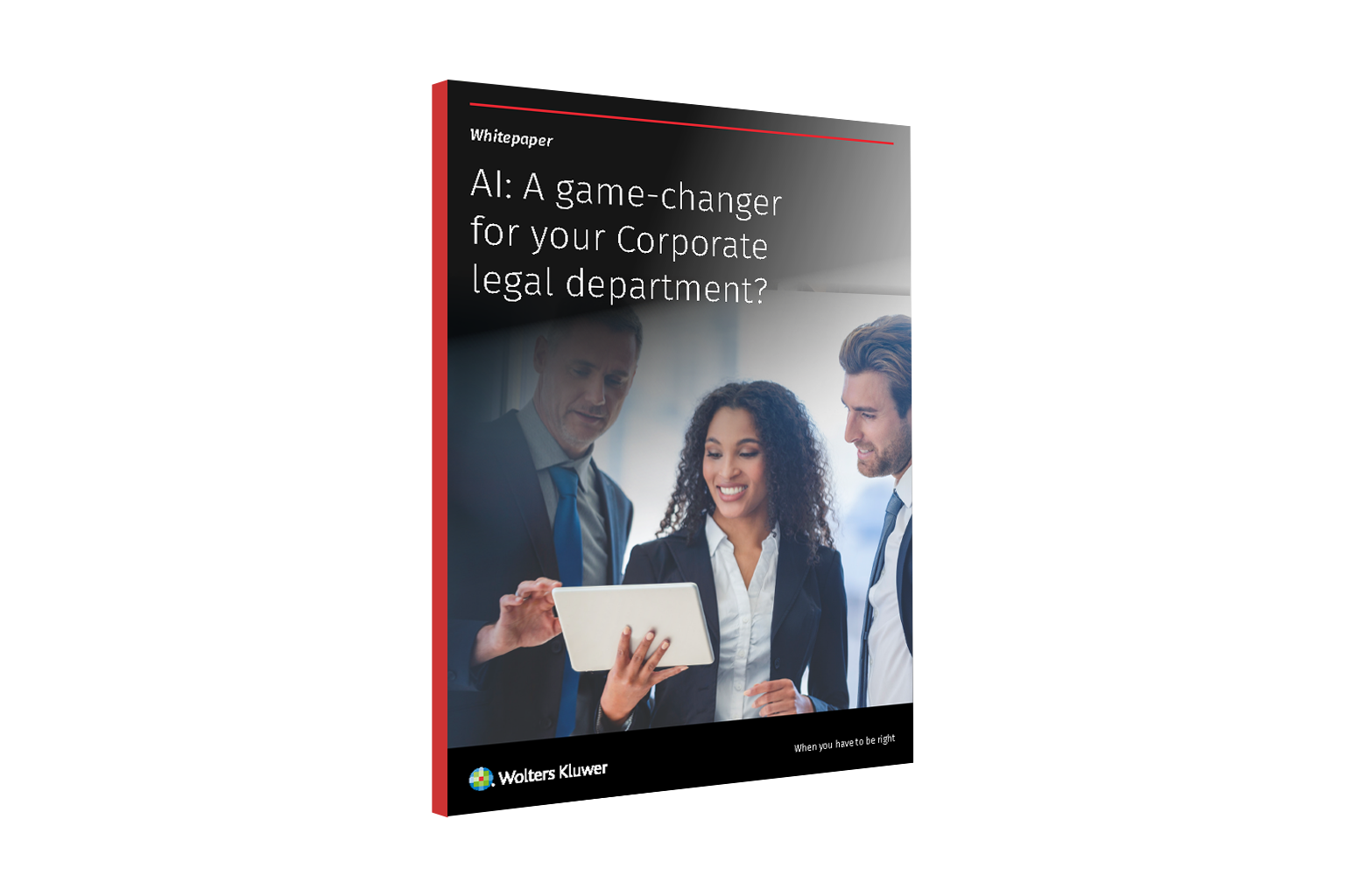3D cover of Legisway whitepaper AI a game-changer for corporate legal department