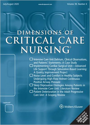 Dimensions of Critical Care Nursing cover