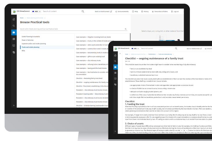CCH iKnowConnect - Estate Planning & Trust Law - 2