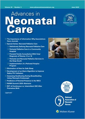 Advances in Neonatal Care cover