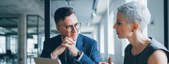 Business coworkers working together at office