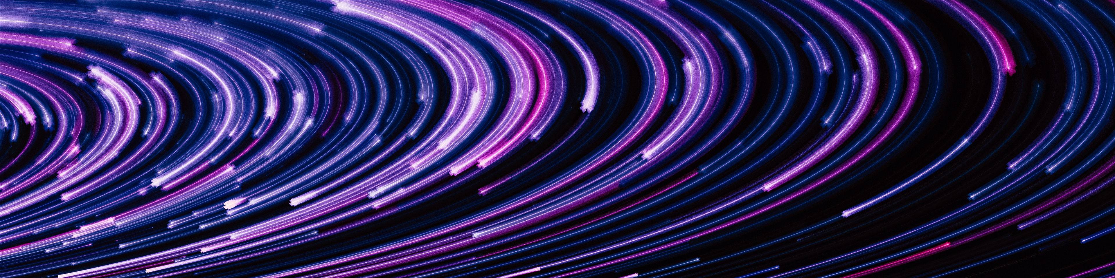 Abstract purple background with optical Fibers