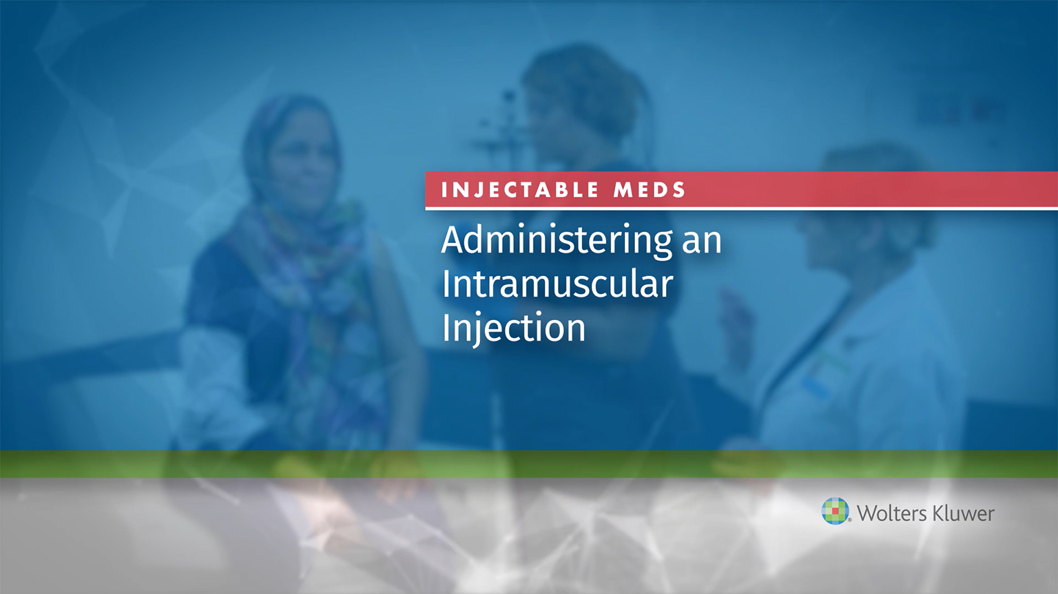 Screenshot of Administering an Intramuscular Injection video