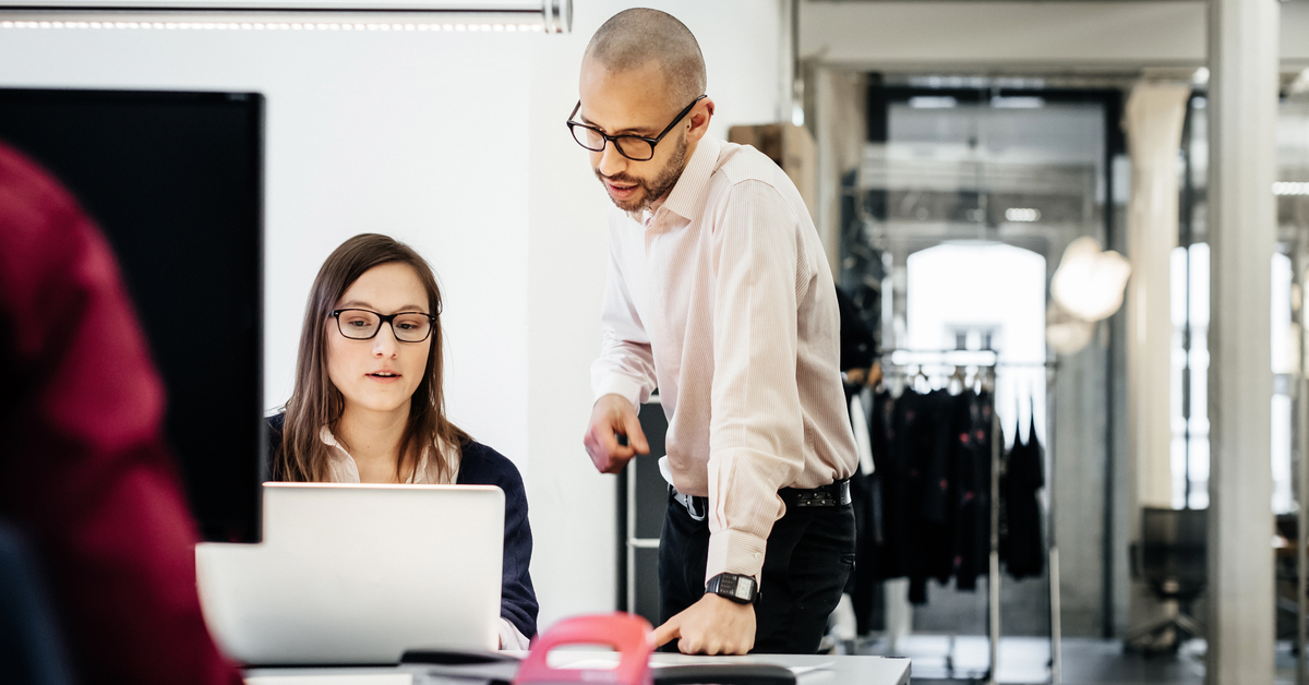 Business people working in an office room