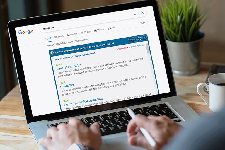 CCH AnswerConnect Tax Browser Search 2023