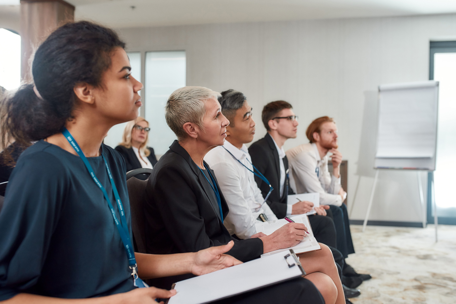 Professionals attending a conference