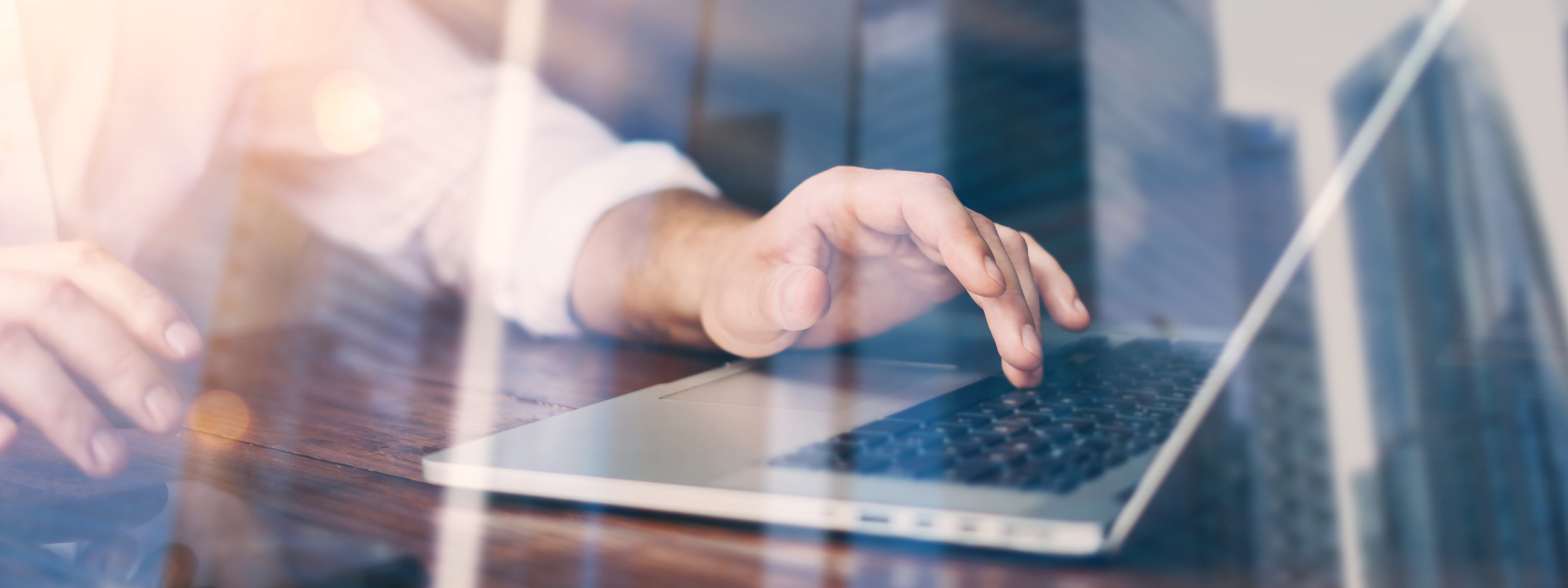 Man using laptop