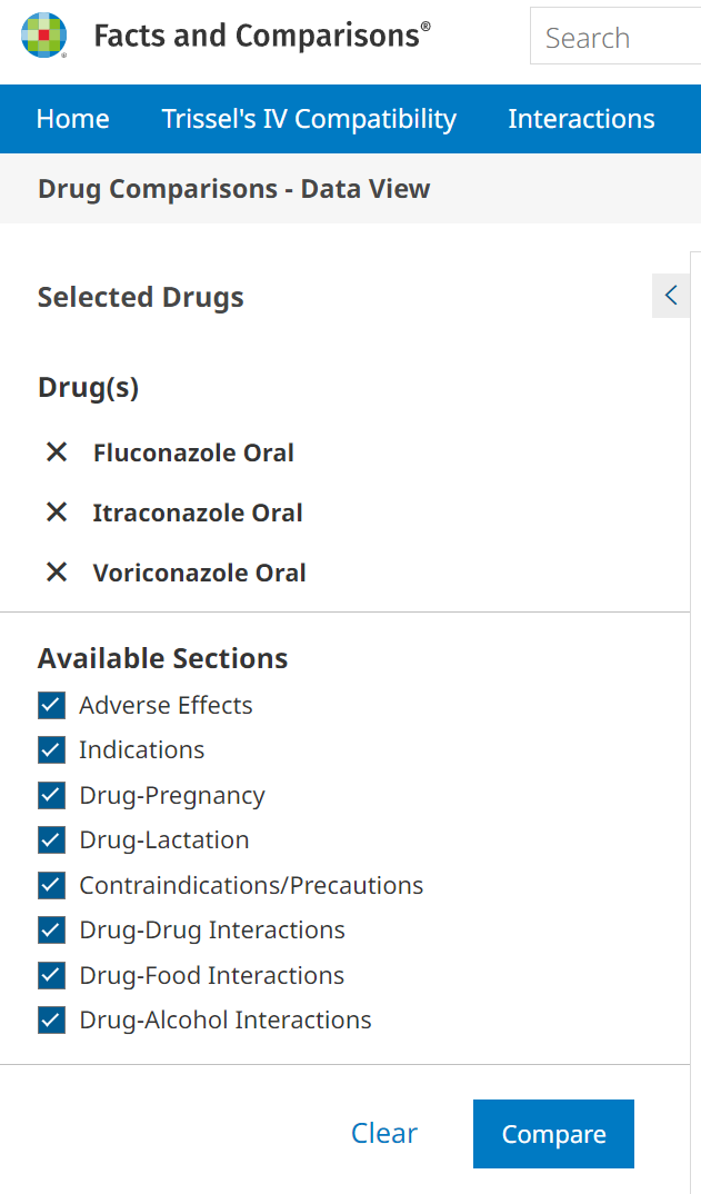 Drug Comparisons