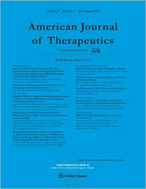 American Journal of Therapeutics cover