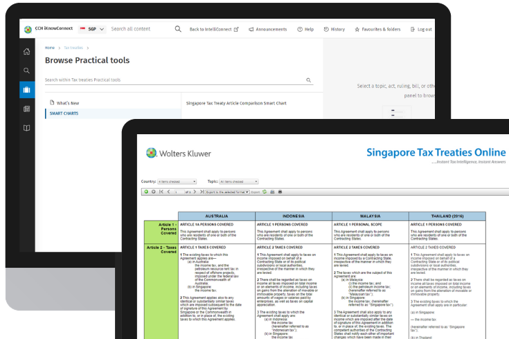 CCH iKnowConnect - SG Tax Treaties - 2