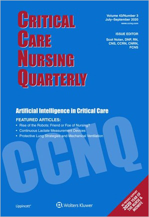 Critical Care Nursing Quarterly cover