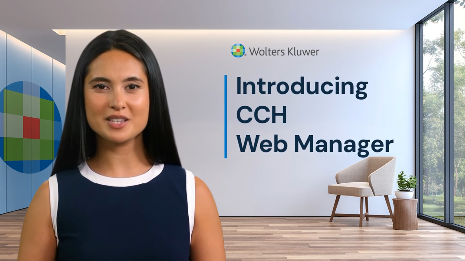 Screenshot of Introducing CCH Web Manager video