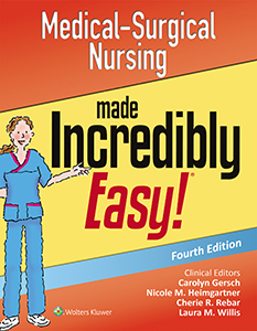 Medical-Surgical Nursing Made Incredibly Easy! book cover