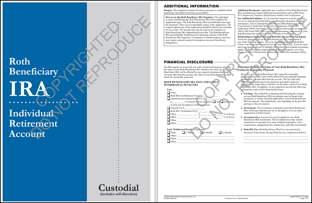 ROTH Beneficiary Organizer Custodial
