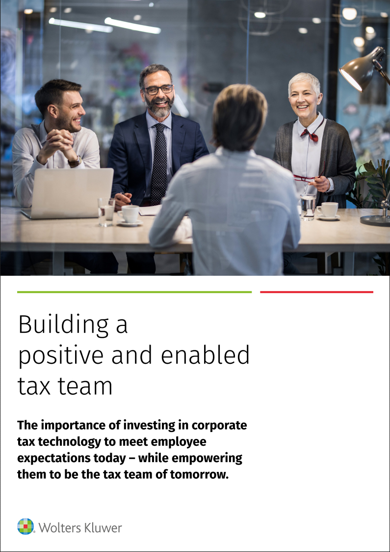 Front cover of report: Building a positive and enabled tax team