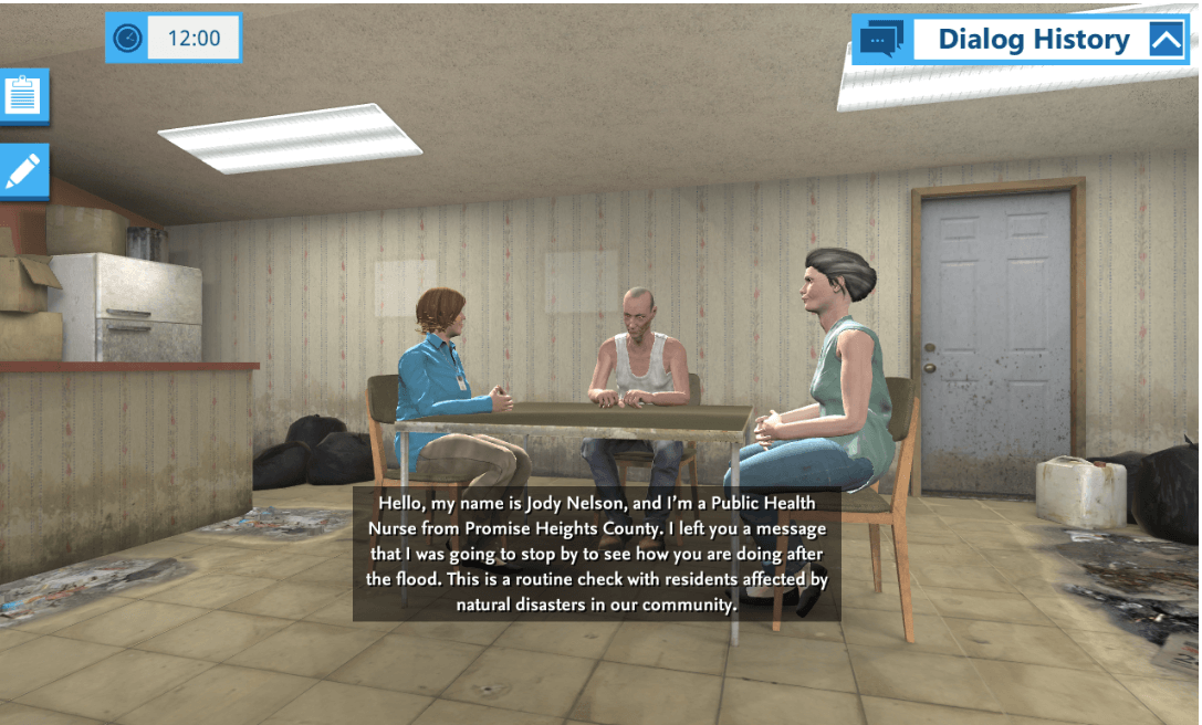 Nursing simulation example