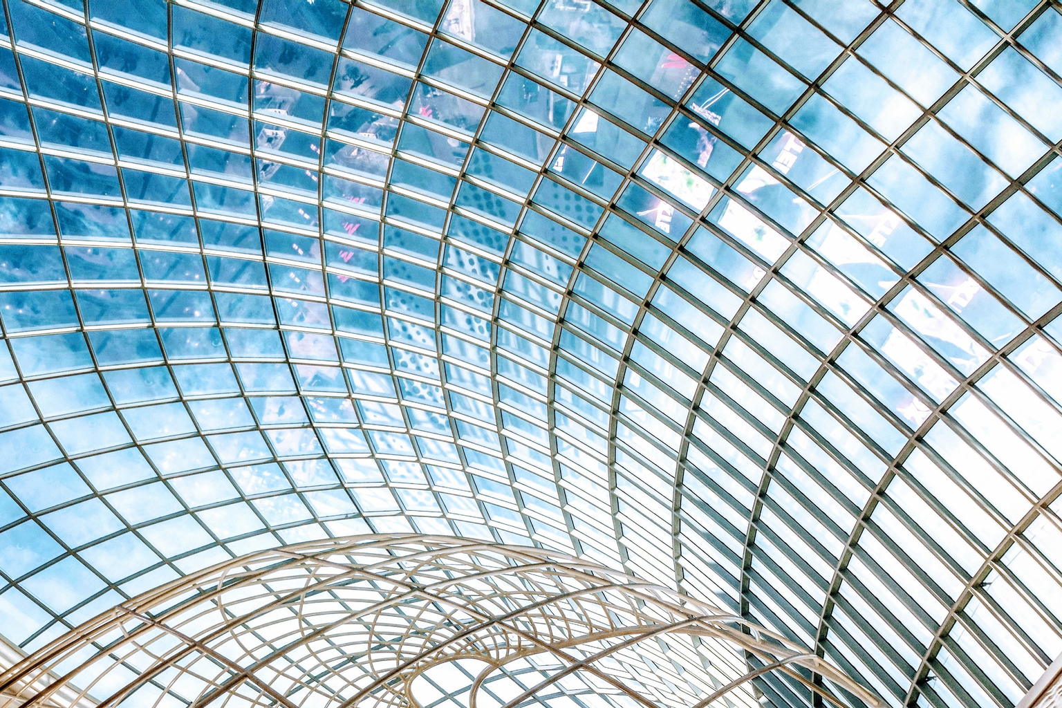 curved glass roof