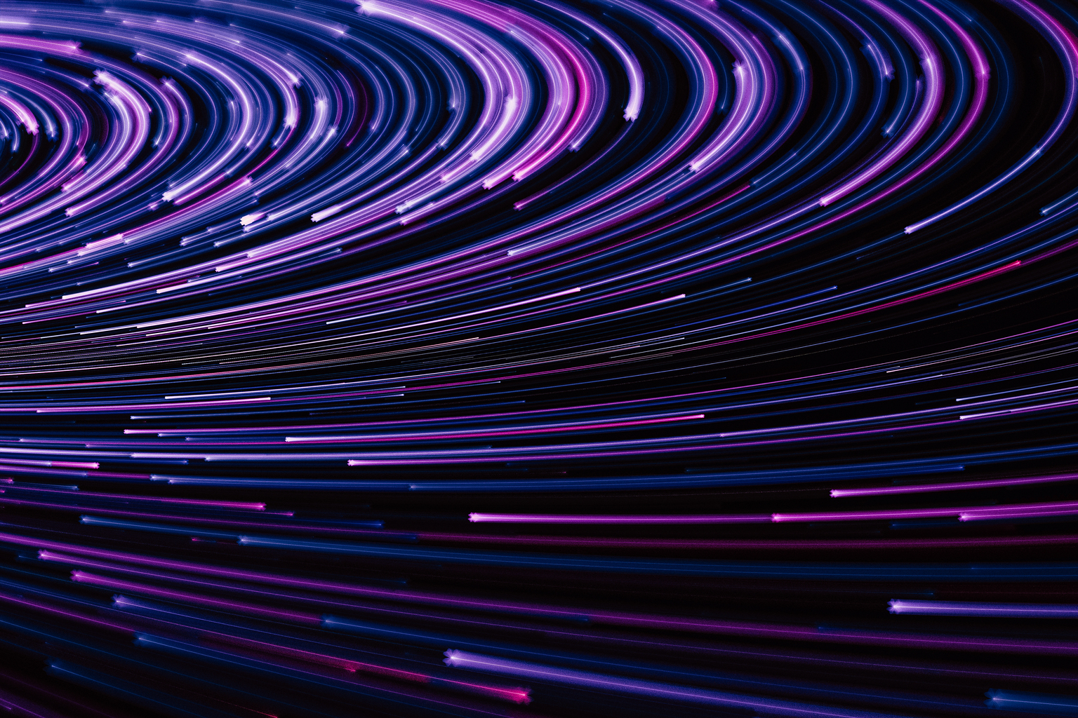 Abstract purple background with optical Fibers