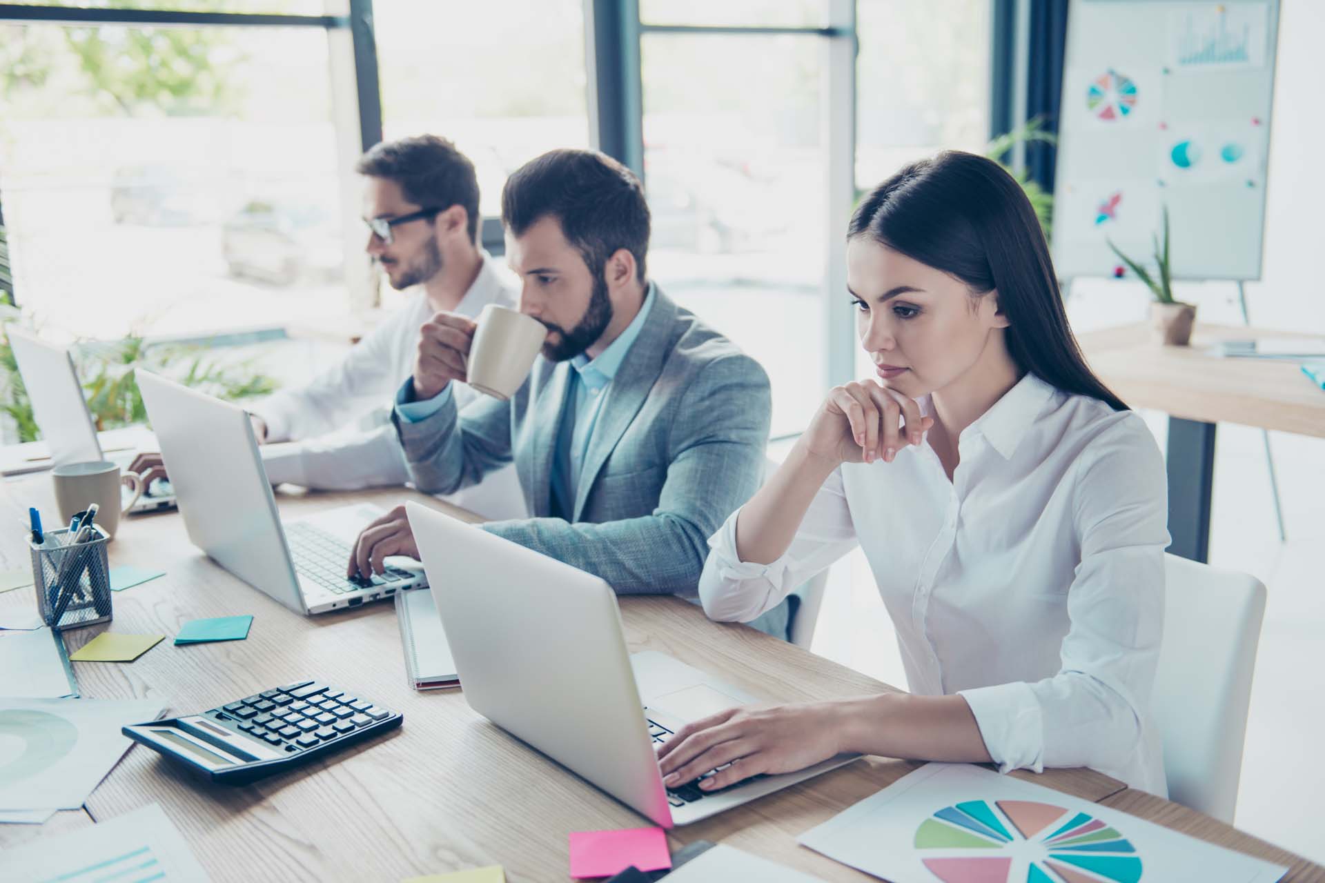 a team of people filing auto continuations on their liens