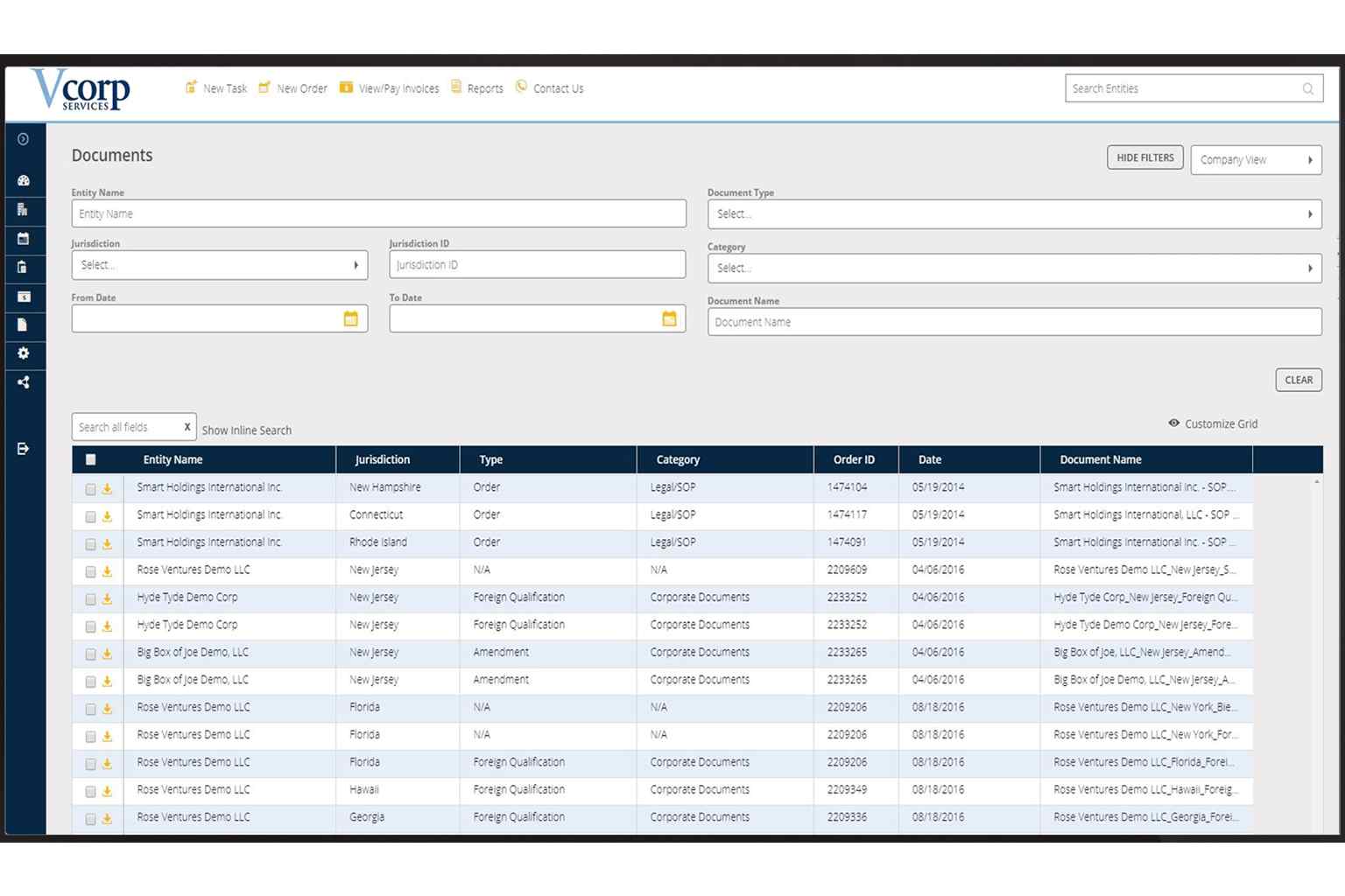 EntityCompli Document Center