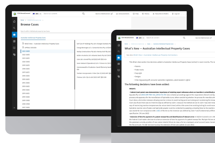 CCH iKnowConnect - Intellectual Property Law - 2
