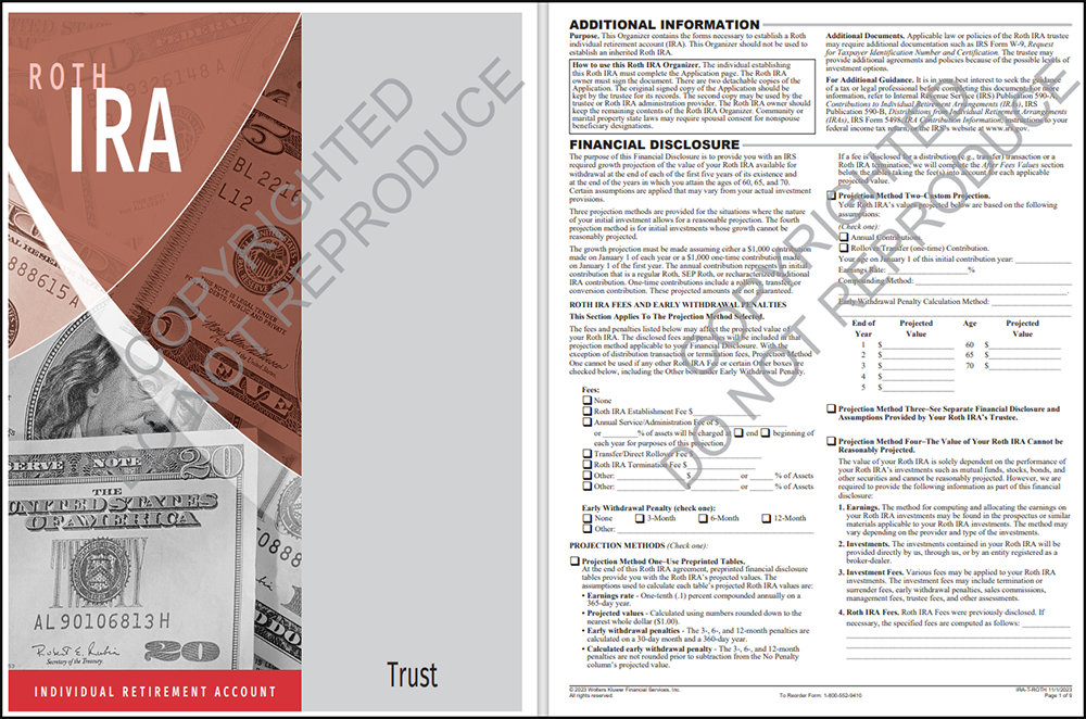 ROTH IRA Organizer Trustee Sample