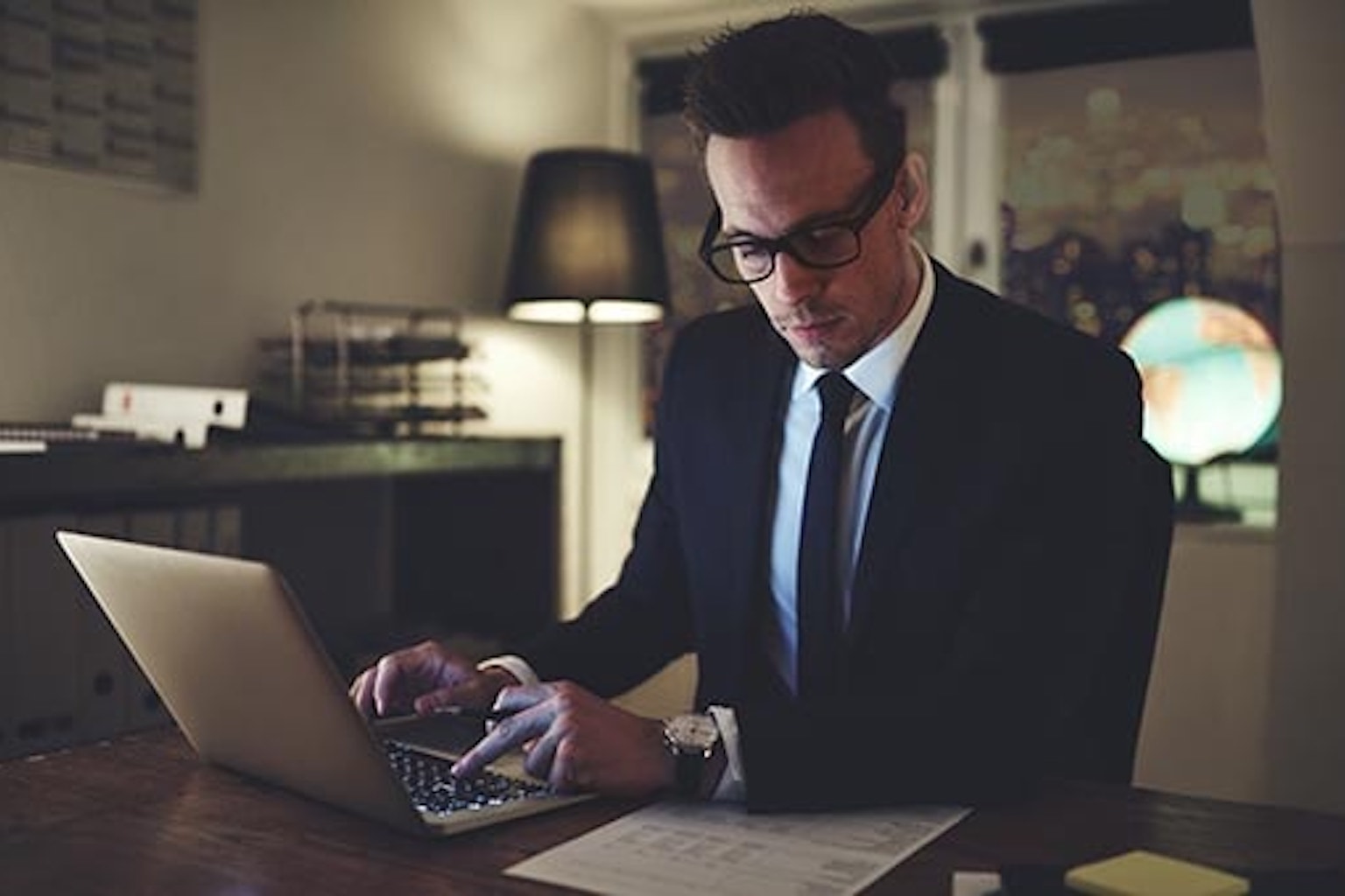 Man sitting with laptop