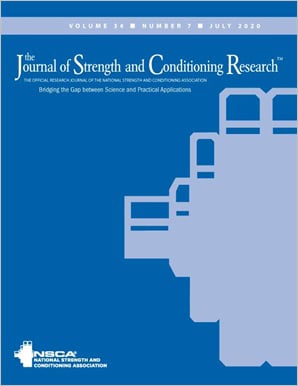 The Journal of Strength and Conditioning Research cover