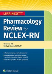 Lippincott Pharmacology Review for NCLEX-RN book cover