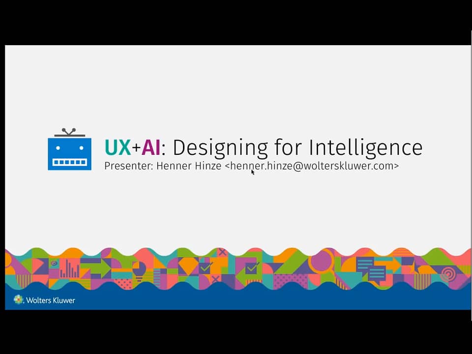 UI+AI Designing for Intelligence