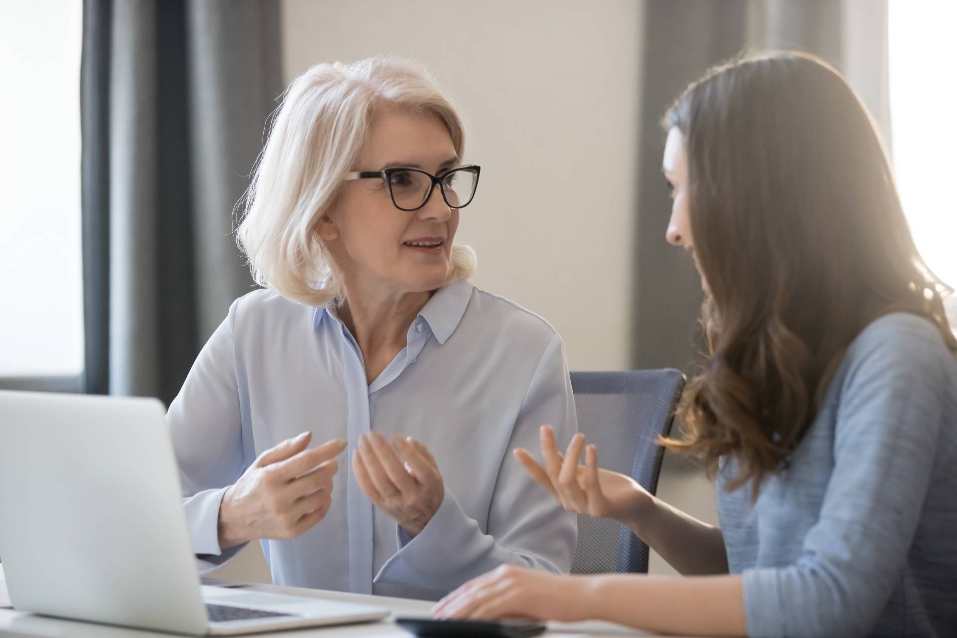 women talking