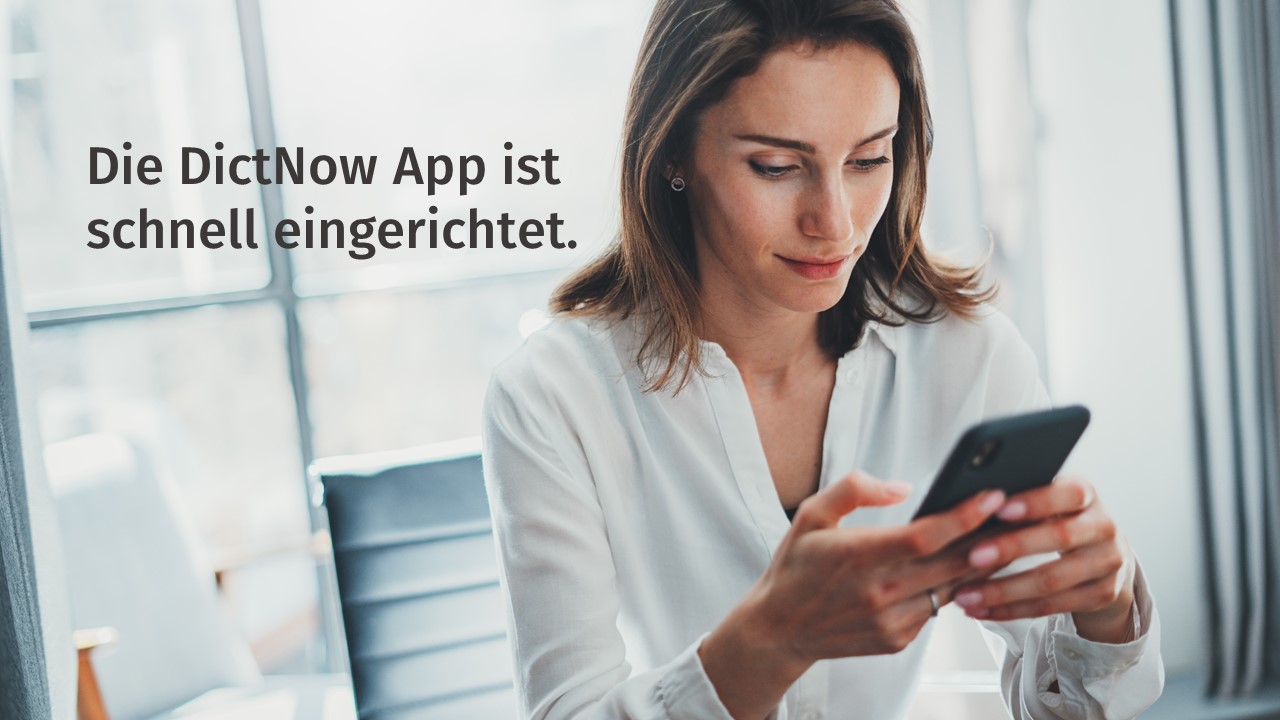 Video DictNow App einrichten