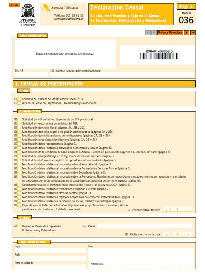 Total 72+ imagen qué es iae o modelo 036