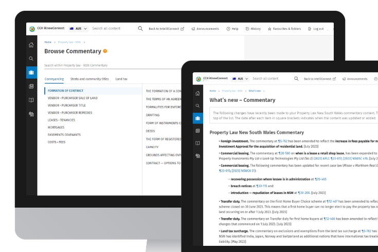 CCH iKnowConnect - Property Law NSW - 2