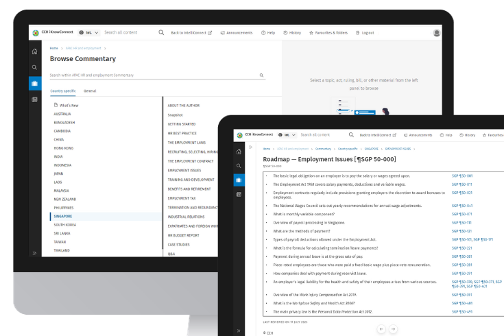 CCH iKnowConnect - APAC Employment and HR -  SG - 1