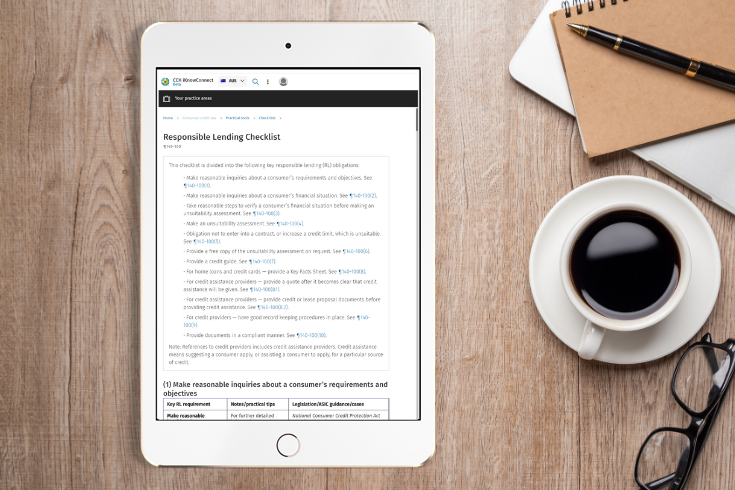 CCH iKnowConnect - Consumer Credit Law - 3