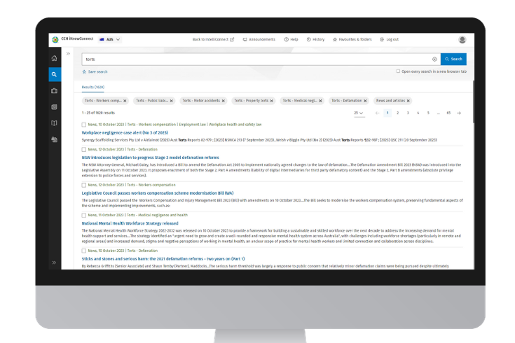 CCH iKnowConnect - Torts package - 5