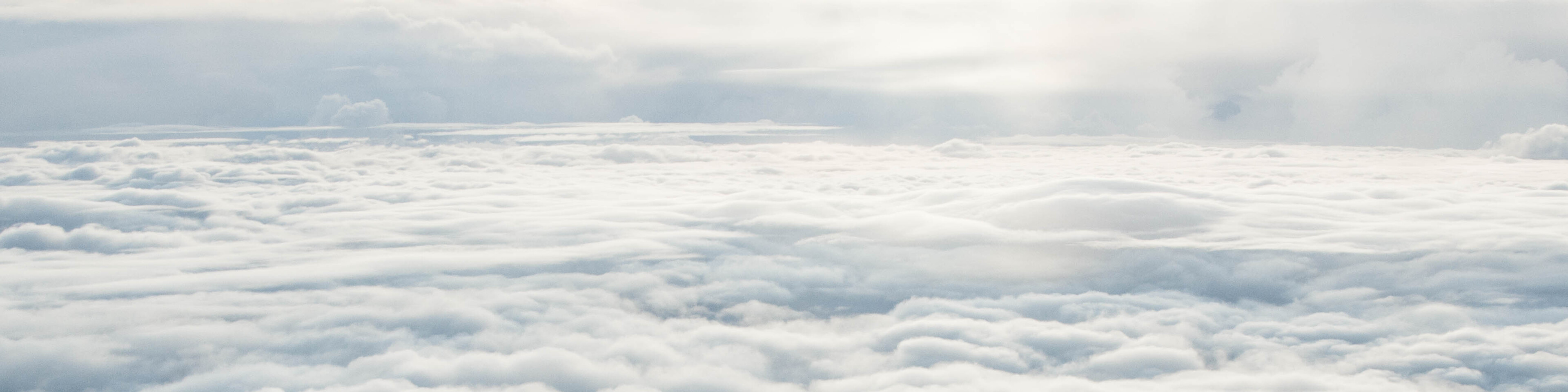 Airplane window cloudscape