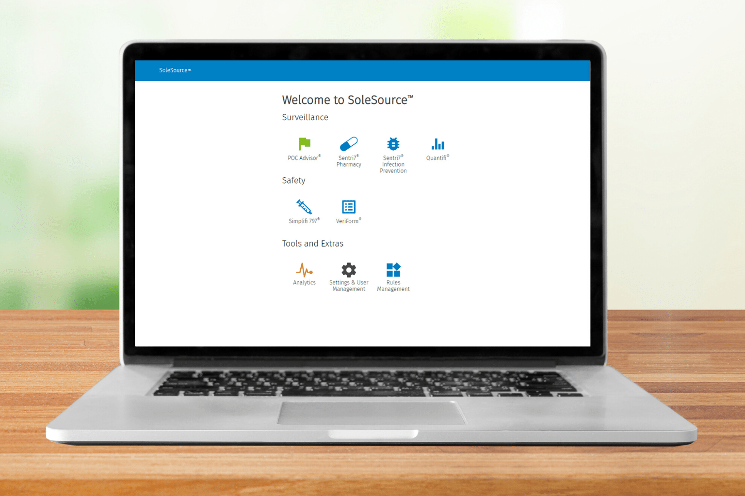 Accessing Solesource applications on a laptop