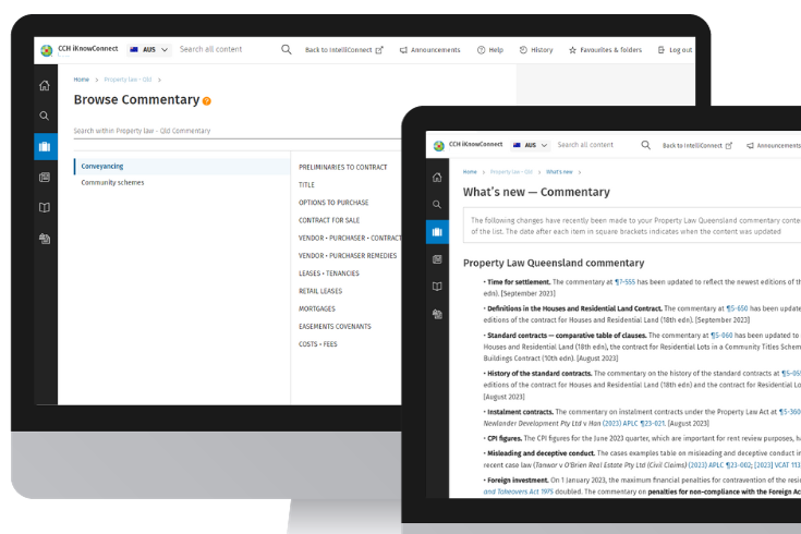 CCH iKnowConnect - Property Law Qld - 2