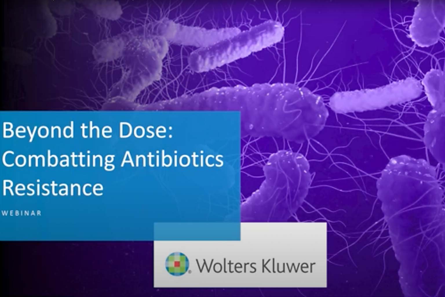 video screen - Experts discuss roadmap for antimicrobial stewardship