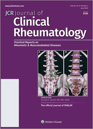 JCR: Journal of Clinical Rheumatology cover