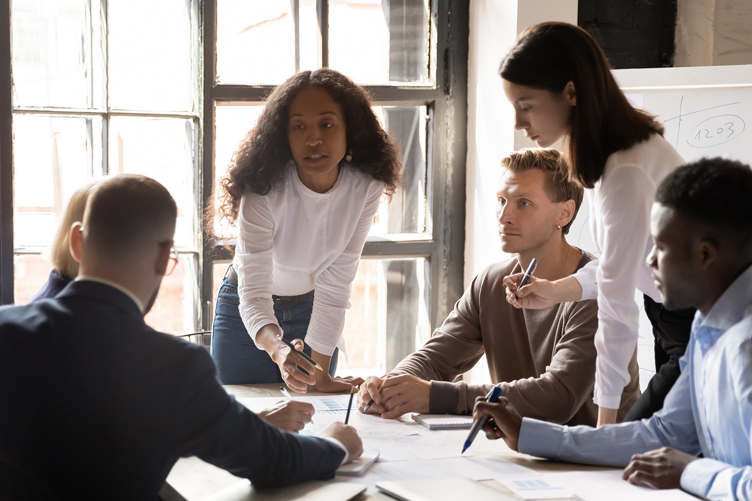 risk leaders at a table 