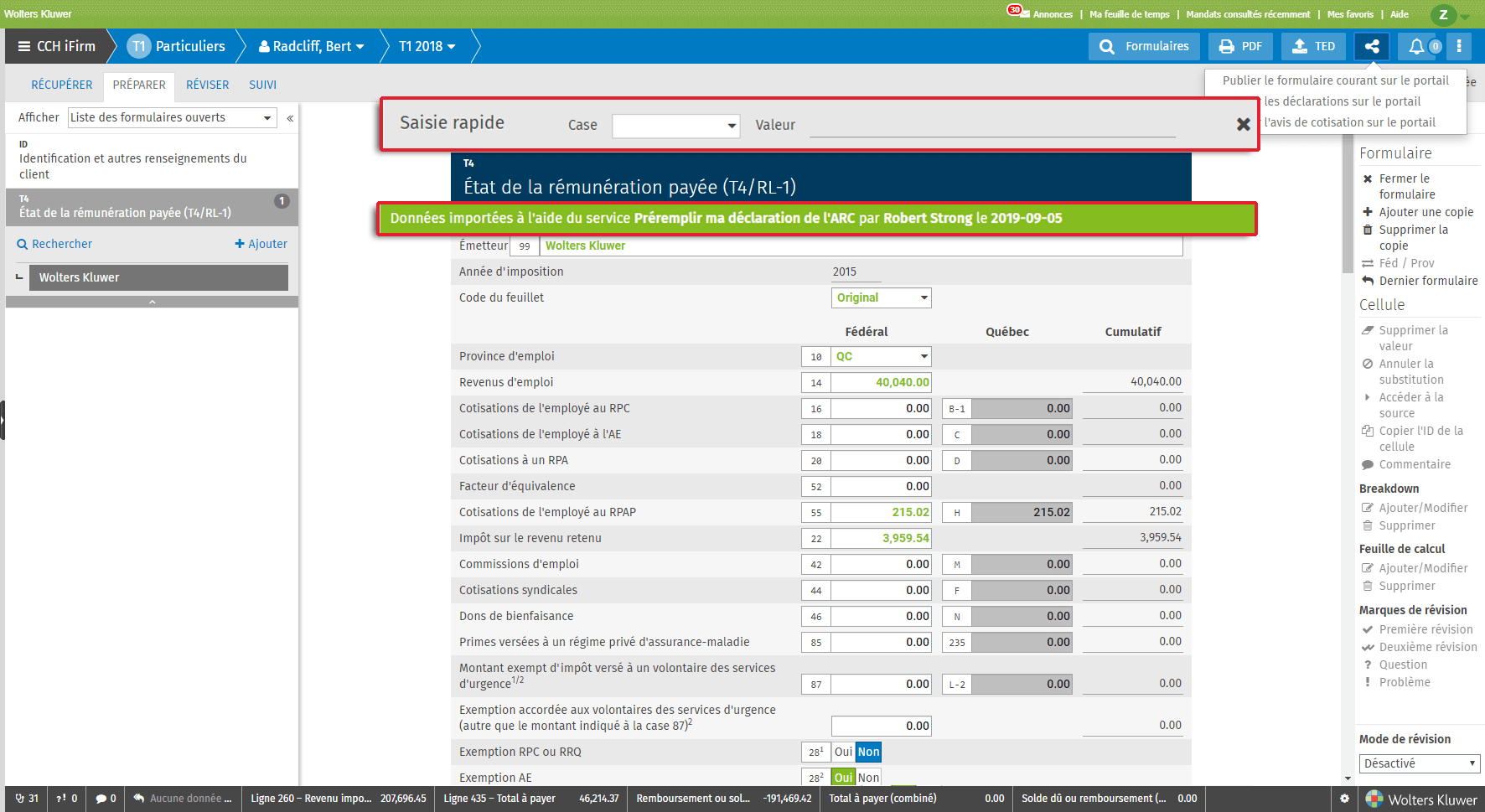 CCH iFirm Taxprep