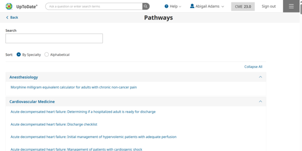 clinically significant updates only