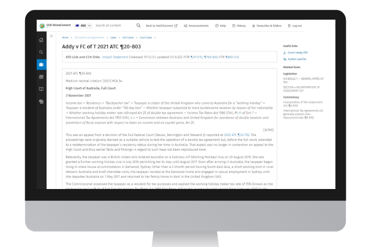 CCH iKnowConnect - Tax Treaties and Agreements - 2