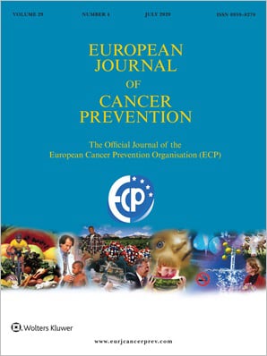 European Journal of Cancer Prevention cover