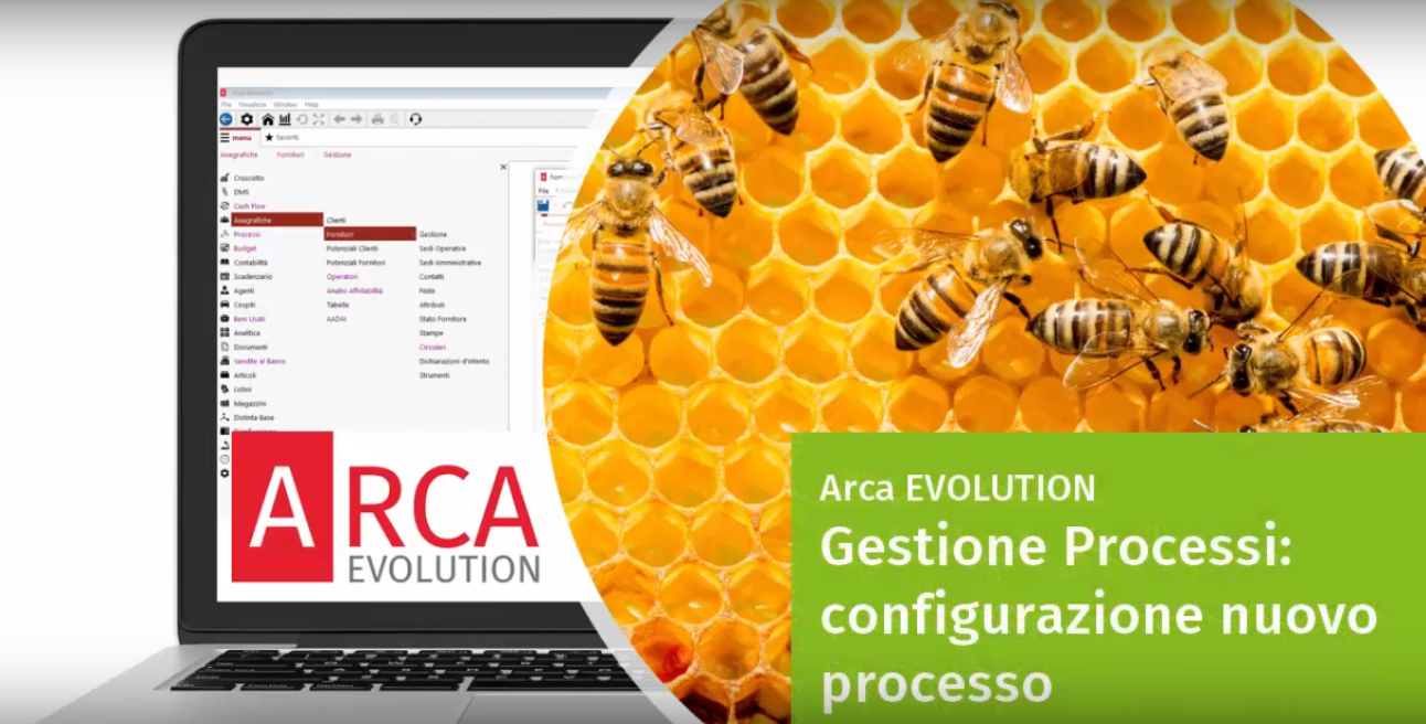 Arca EVOLUTION - Demo Gestione Processi: configurazione nuovo processo