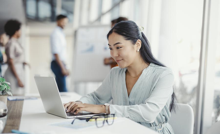 Woman working in office