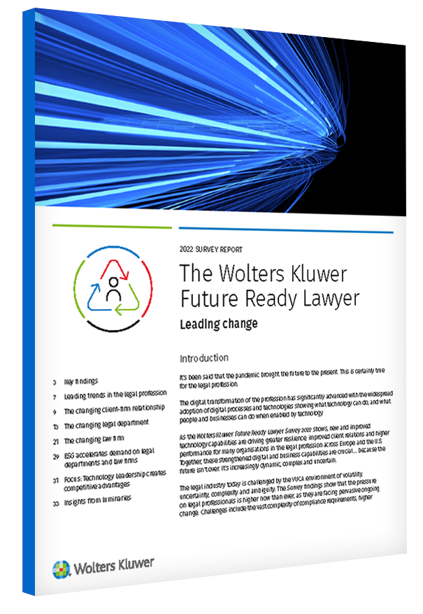 3d cover of Future Ready Lawyer report